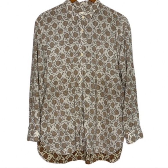Billy Reid Printed Button Down/Blouse sz S - Picture 2 of 9